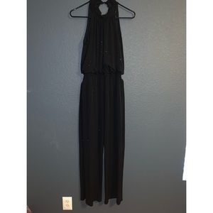 Black glitter jumpsuit
